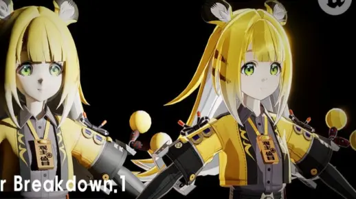 UE5 | 动漫人物实时三渲二动画贴图流程