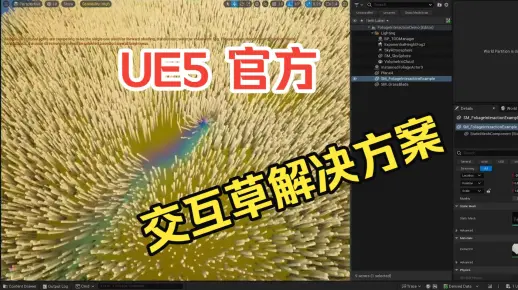 【UE5官方教程】交互草解决方案(Creating simple foliage interaction)