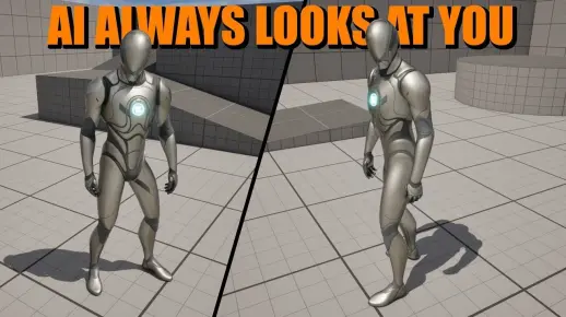 虚幻引擎 5.7 ! 让AI的头部跟随玩家（教程）！