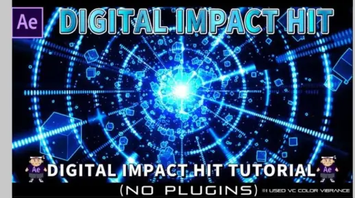 【AE】After Effects 中的数字冲击效果 Digital Hit Impact in After Effects